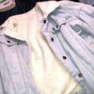 Furry Jean Jacket